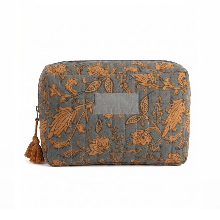 Cotton & polyester toiletry bag 22,5 x 15  x 6 cm