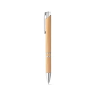 Bamboo & metal pen