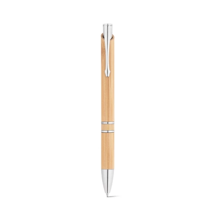 Bamboo & metal pen