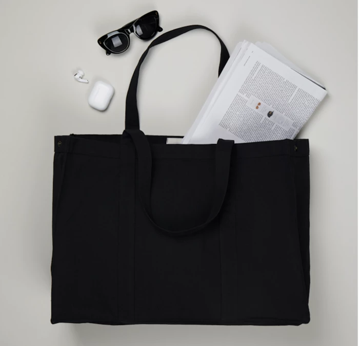 Recycled canvas totebag 400g -2% water.org