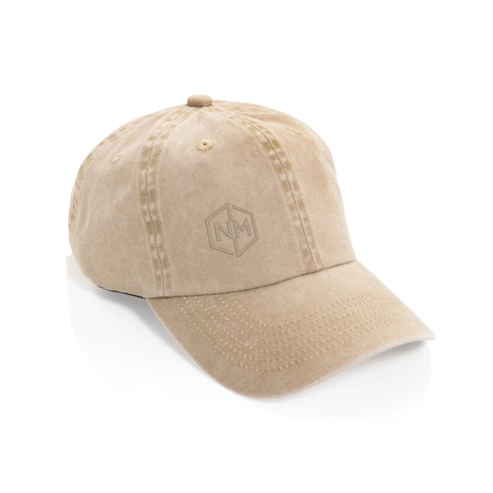 Casquette coton recyclé delavé