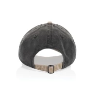 Casquette bicolore coton recyclé delavé