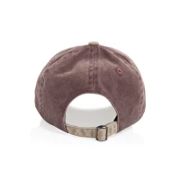 Casquette bicolore coton recyclé delavé