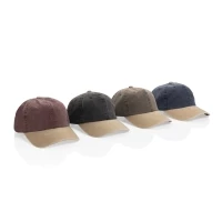 Casquette bicolore coton recyclé delavé