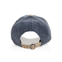 Casquette bicolore coton recyclé delavé