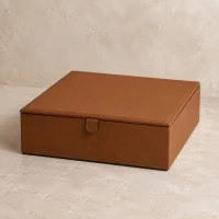 Boite cuir pleine fleur 