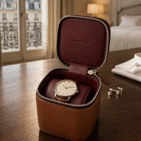 Ecrin montre cuir pleine fleur