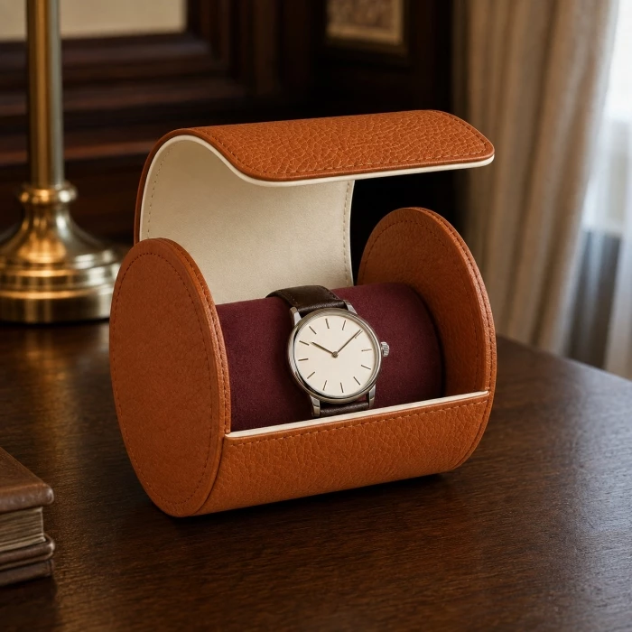 Ecrin montre cylindrique pleine fleur