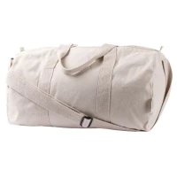 Recycled cotton duffle bag