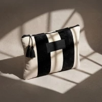 Cotton toiletry bag 23 x 16 cm