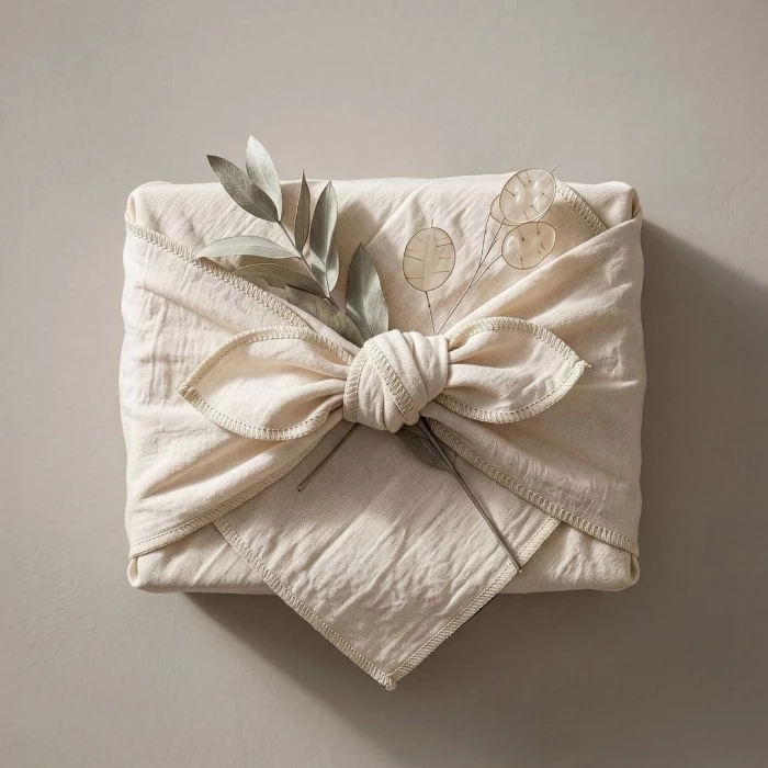 Emballage cadeau tissu