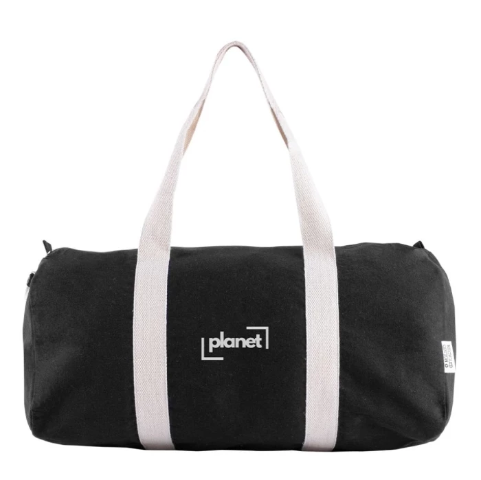 Recycled cotton duffle bag