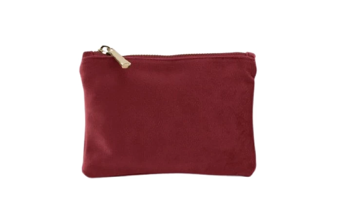 Recycled velvet pouch 17 x 12 cm