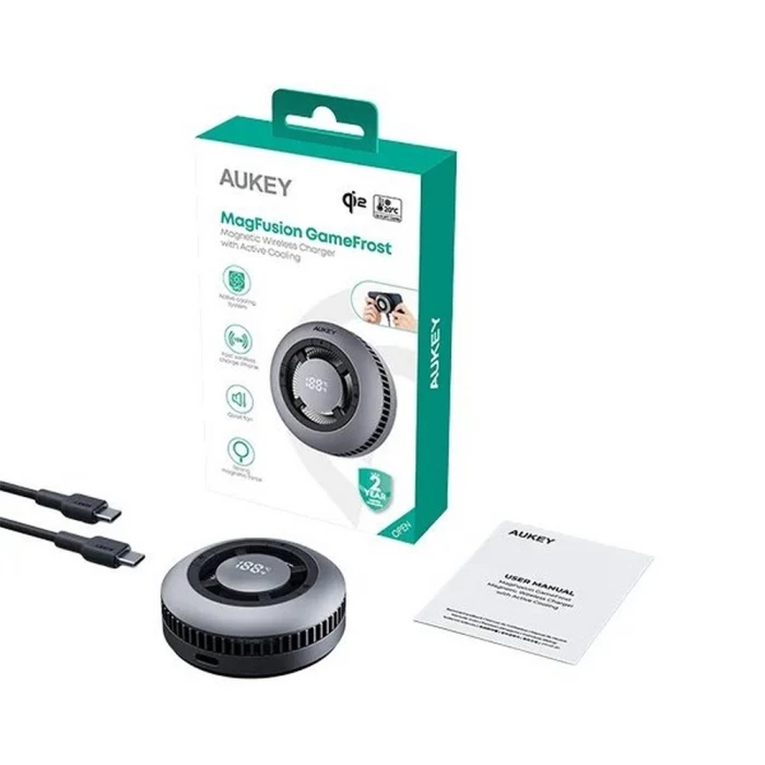 Chargeur sans fil magnétique 15W pour grille d'aération